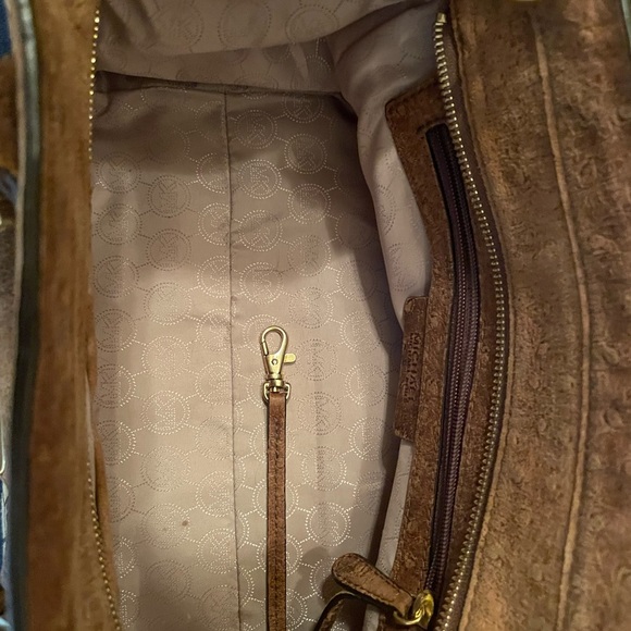 BEAUTIFUL VINTAGE MICHAEL KORS HANDBAG SUEDE LEATHER TRIM - Picture 10 of 14